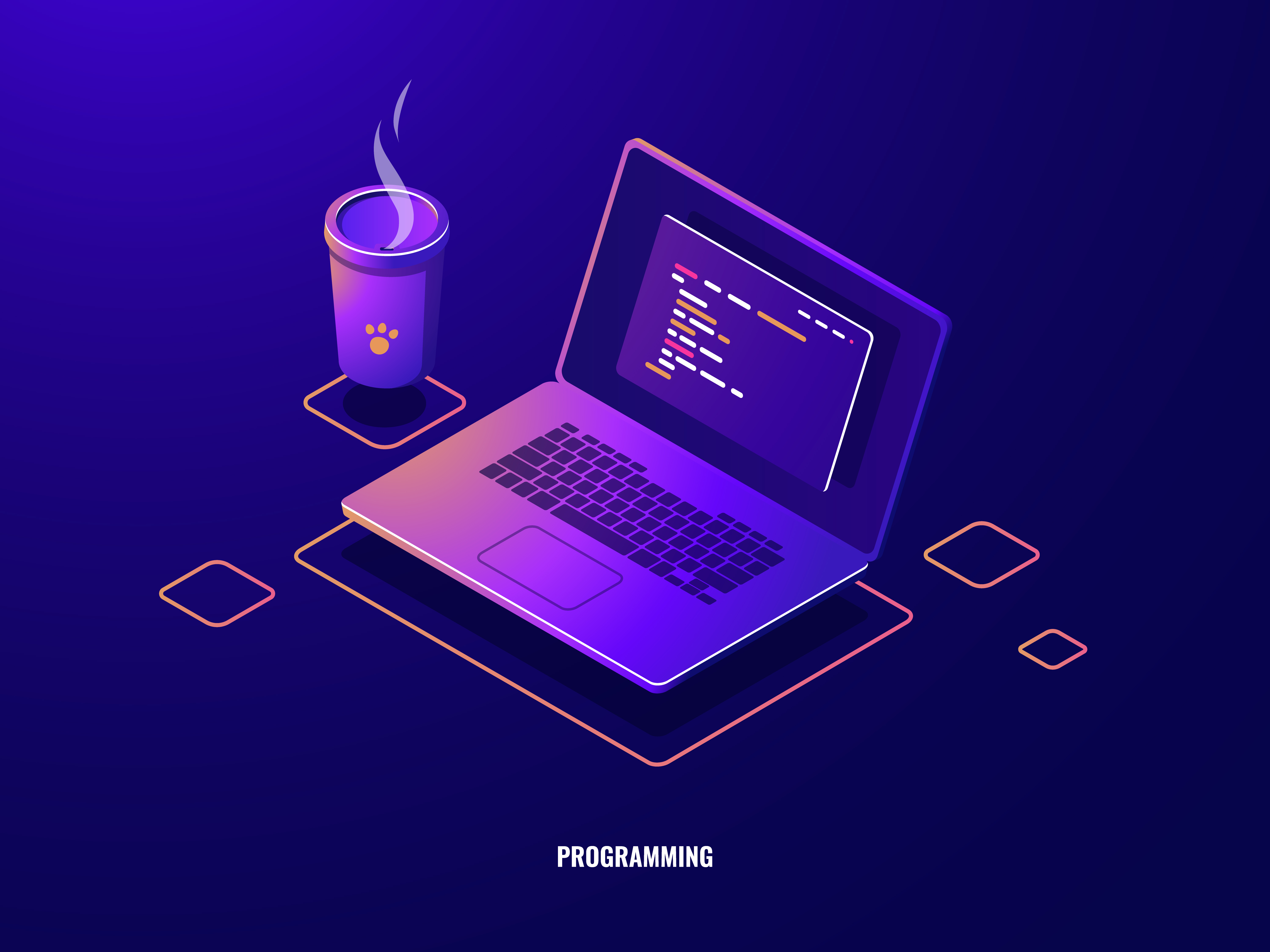 3D Illustration of a person working